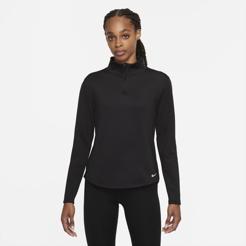 Nike Therma-FIT One Camiseta de manga larga con media cremallera - Mujer - Negro