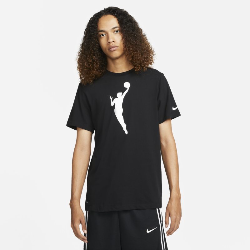 T-shirt z krótkim rękawem WNBA Logo Nike - Czerń