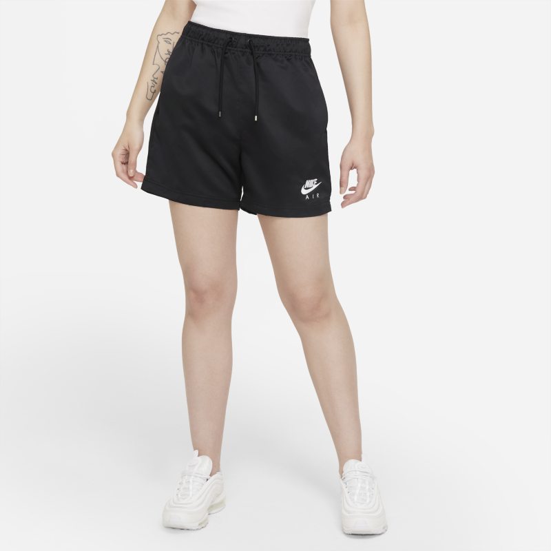 Nike Air Pantalón corto de talle alto de tejido Woven - Mujer - Negro