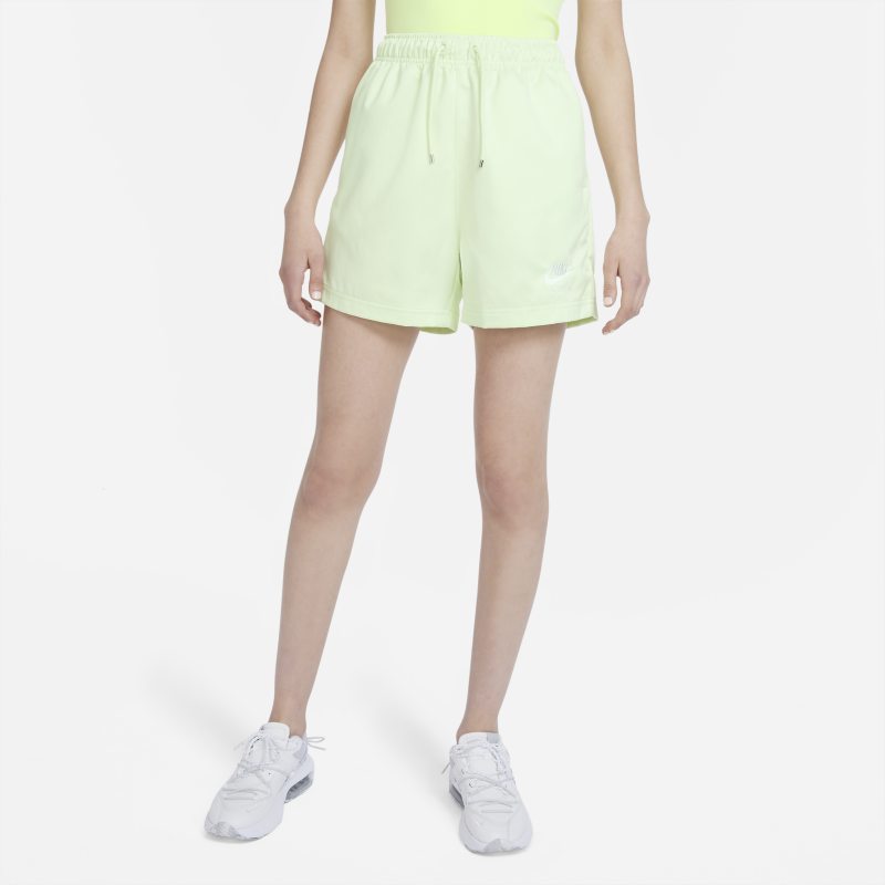 Nike Air Pantalón corto de talle alto de tejido Woven - Mujer - Verde