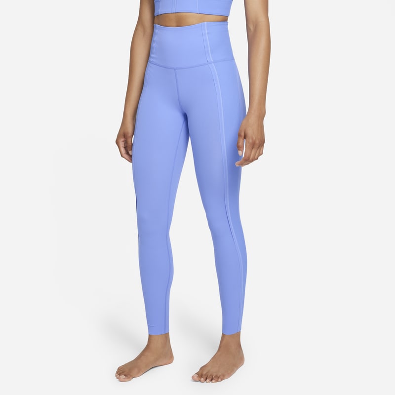 Damskie legginsy 7/8 z wysokim stanem Infinalon Nike Yoga Luxe Dri-FIT - Niebieski