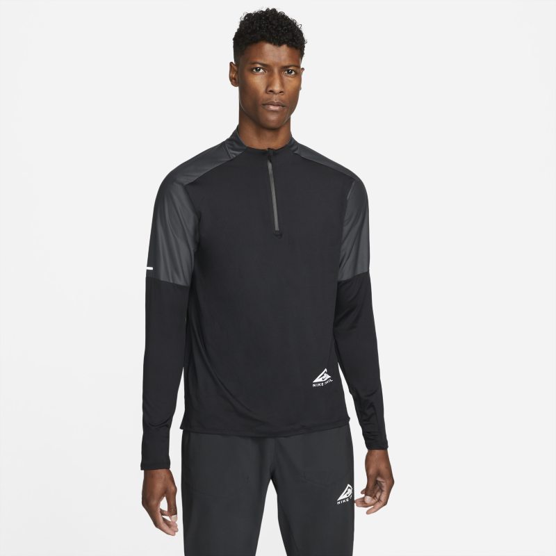Nike Dri-FIT Trail Camiseta de trail running con media cremallera - Hombre - Negro