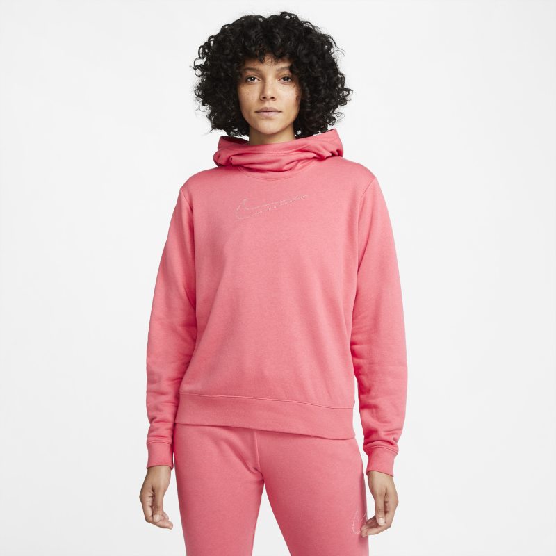Nike Sportswear Sudadera con capucha con cuello de embudo - Mujer - Rosa