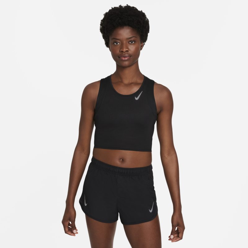 Nike Dri-FIT Race Camiseta corta de tirantes de running - Mujer - Negro