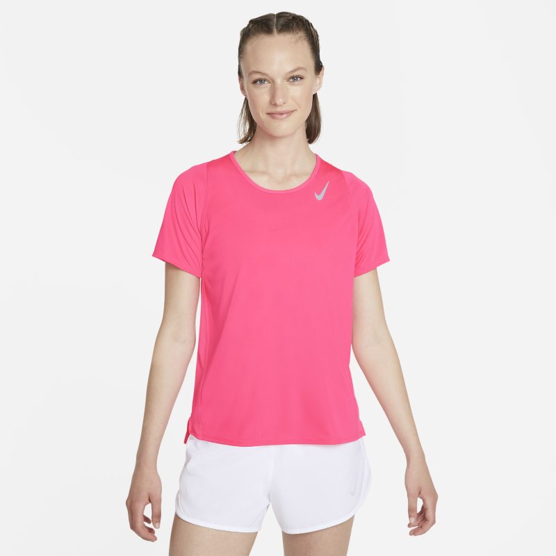 Nike Dri-FIT Race Camiseta de running de manga corta - Mujer - Rosa