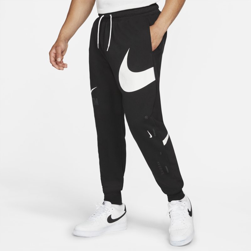 Nike Sportswear Swoosh Pantalón semicepillado en la parte posterior - Hombre - Negro