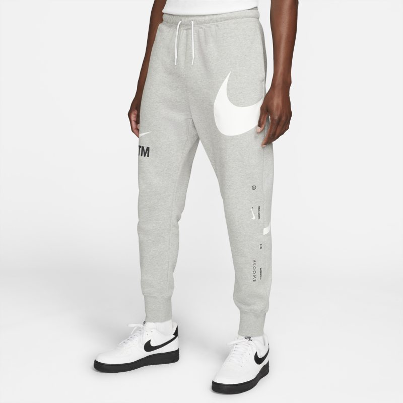 Nike Sportswear Swoosh Pantalón semicepillado en la parte posterior - Hombre - Gris