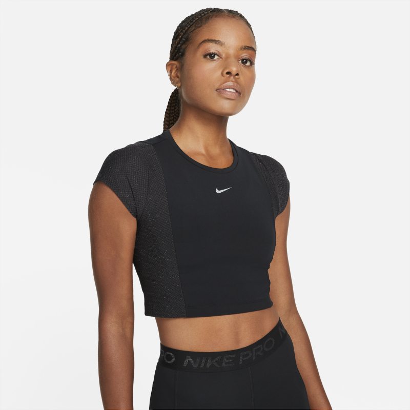 Nike Pro Dri-FIT Camiseta corta de manga corta - Mujer - Negro