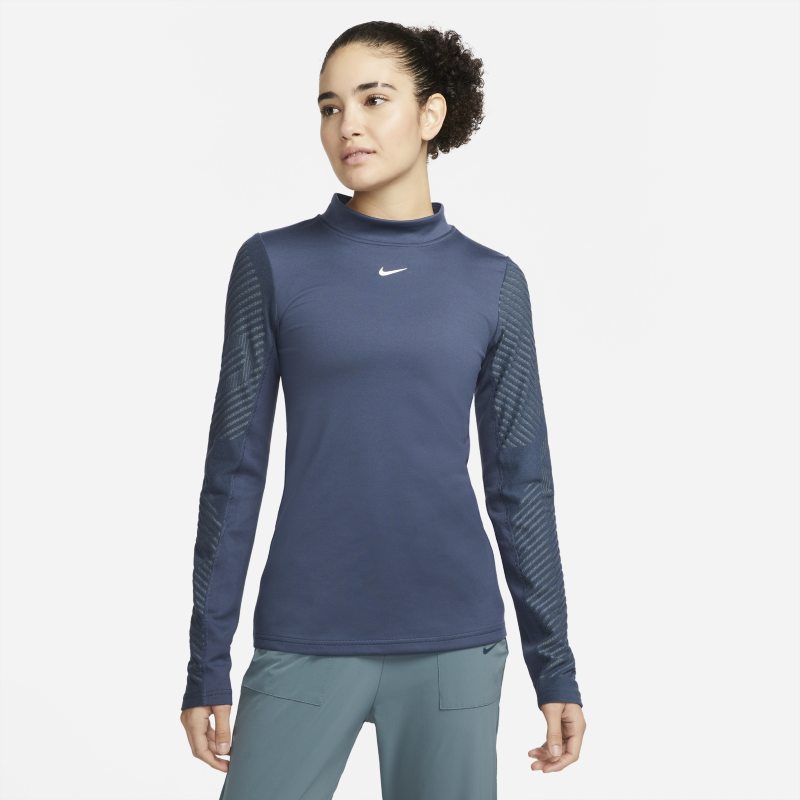 Långärmad tröja Nike Pro Therma-FIT ADV för kvinnor - Blå