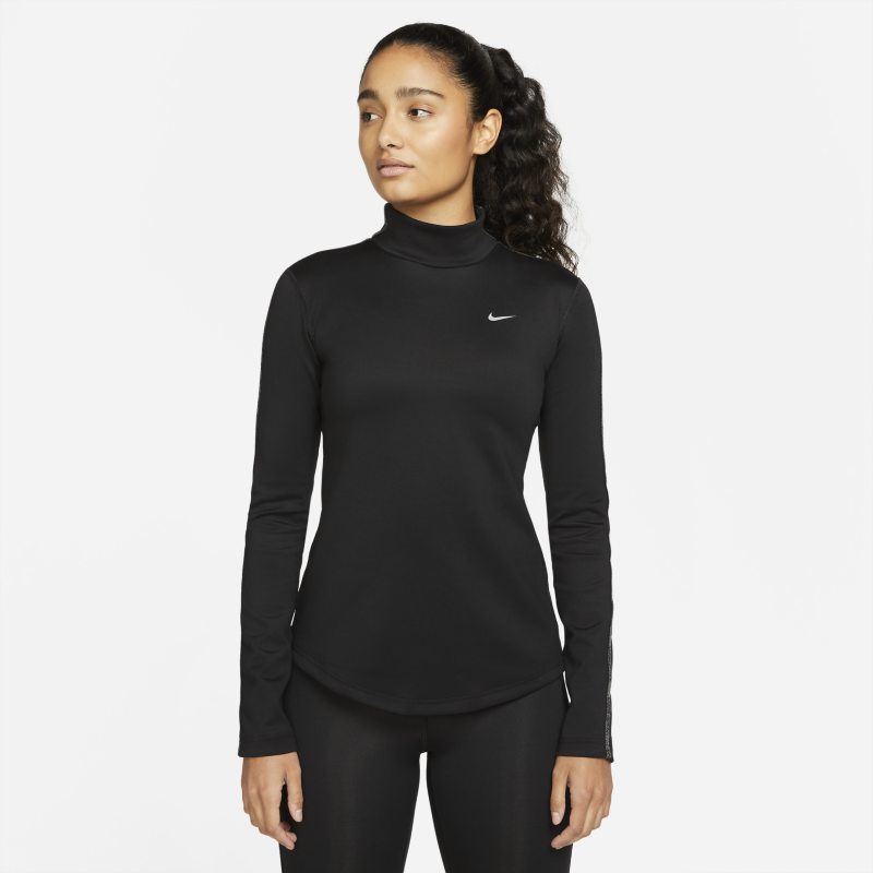 Långärmad tröja Nike Pro Therma-FIT för kvinnor - Svart