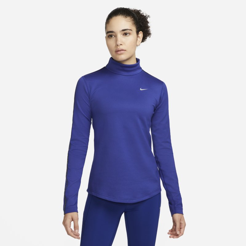 Långärmad tröja Nike Pro Therma-FIT för kvinnor - Blå
