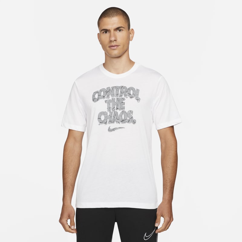 Nike Dri-FIT Camiseta de entrenamiento con estampado - Hombre - Blanco