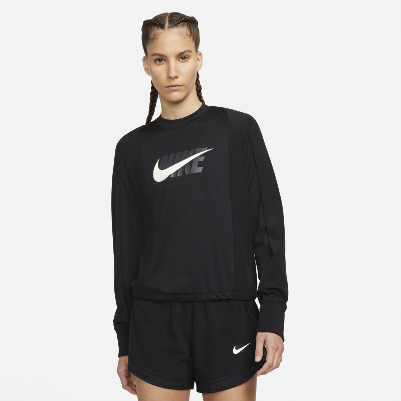 Nike Dri-FIT Icon Clash Camiseta de capa media de running - Mujer - Negro