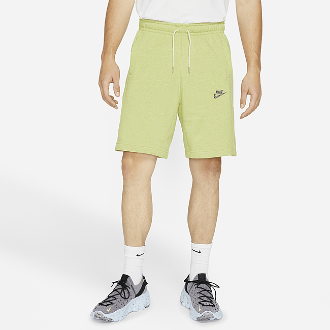 фото Мужские шорты с полуначесом nike sportswear sport essentials+ - желтый