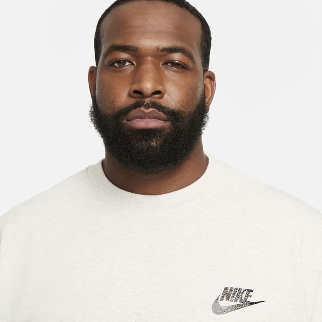 Męska bluza z częściowo szczotkowanego materiału Nike Sportswear Sport Essentials+ - Szary