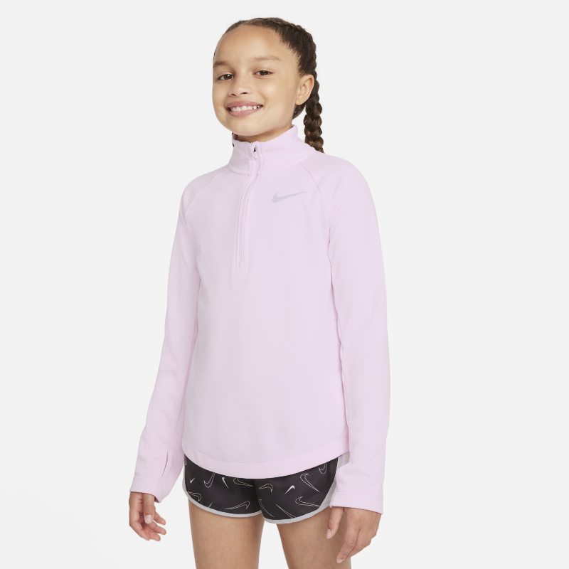 Nike Dri-FIT Camiseta de running de manga larga - Niña - Rosa