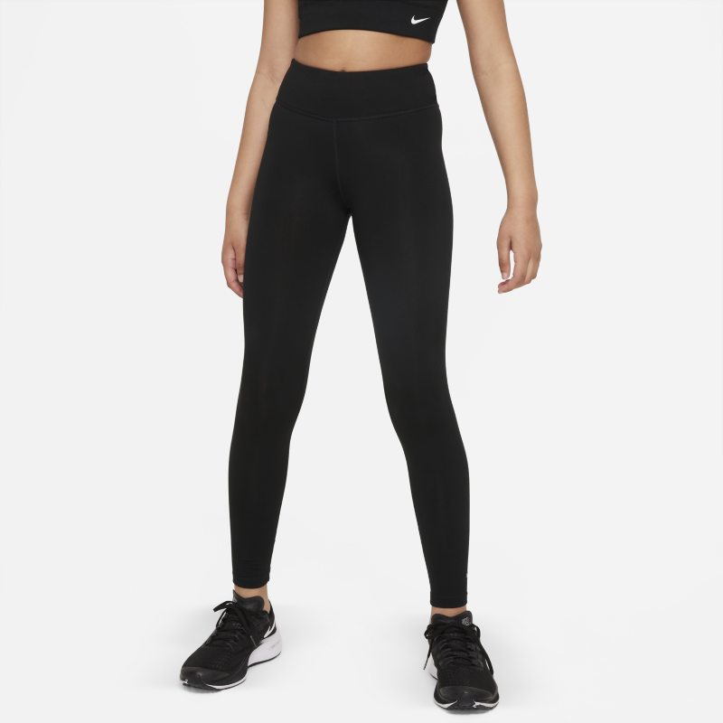 Nike Dri-FIT One Luxe Leggings de talle alto - Niña - Negro