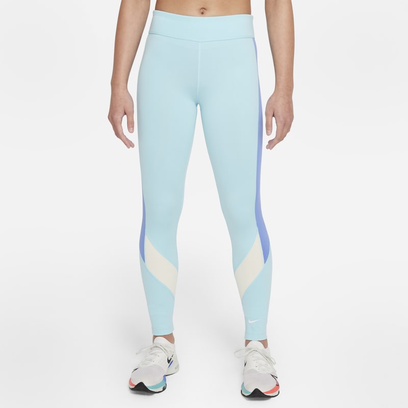 Leggings Nike Dri-FIT One för ungdomar (tjejer) - Blå
