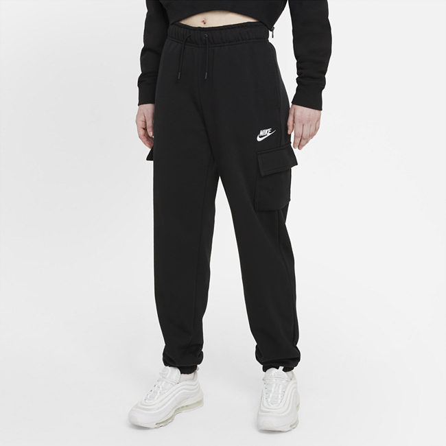 фото Женские брюки карго со средней посадкой nike sportswear essential - черный