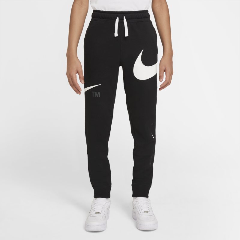 Nike Sportswear Swoosh Pantalón de tejido Fleece - Niño - Negro