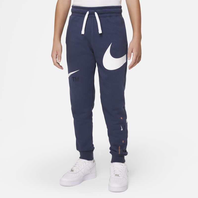 Nike Sportswear Swoosh Pantalón de tejido Fleece - Niño - Azul