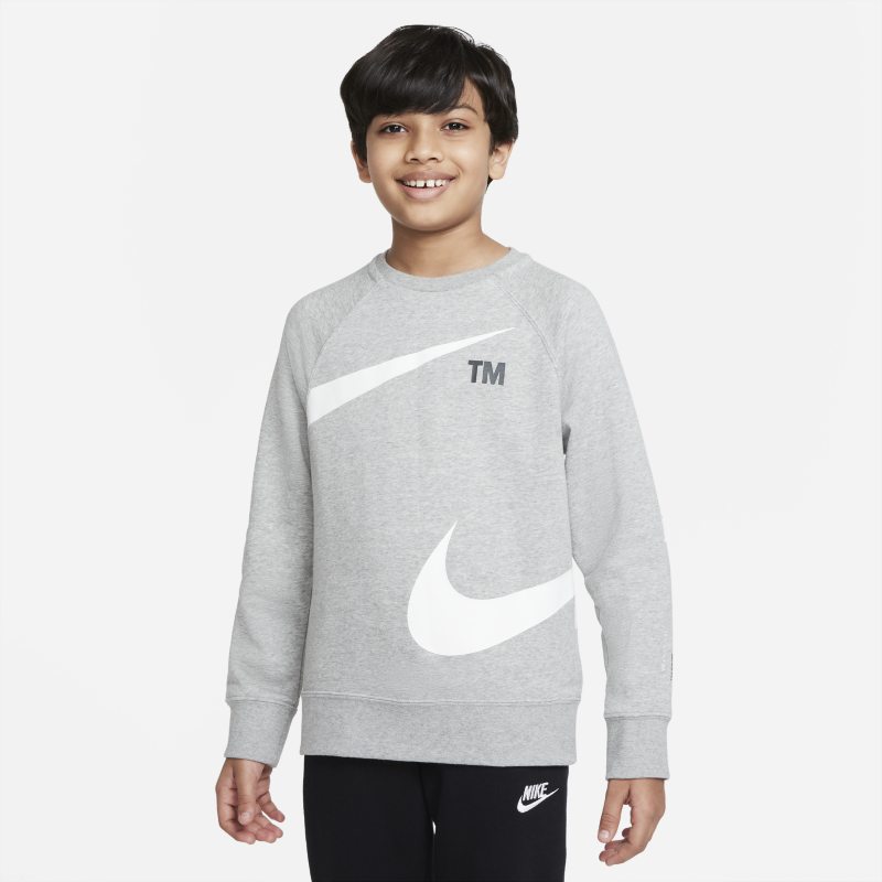 Nike Sportswear Swoosh Sudadera sin capucha - Niño - Gris