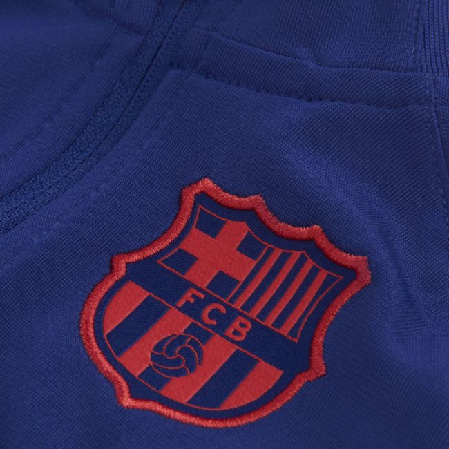 Dzianinowy dres piłkarski dla niemowląt FC Barcelona Strike - Niebieski