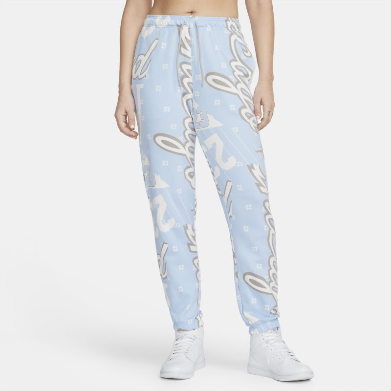 Jordan Pantalón de tejido Fleece con estampado por toda la prenda - Mujer - Azul Nike
