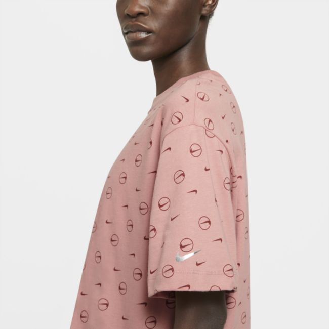 T-shirt damski z nadrukiem Nike Sportswear - Różowy