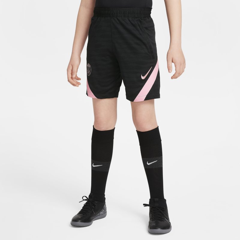 París Saint-Germain Strike Away Pantalón corto de fútbol Nike Dri-FIT - Niño/a - Negro