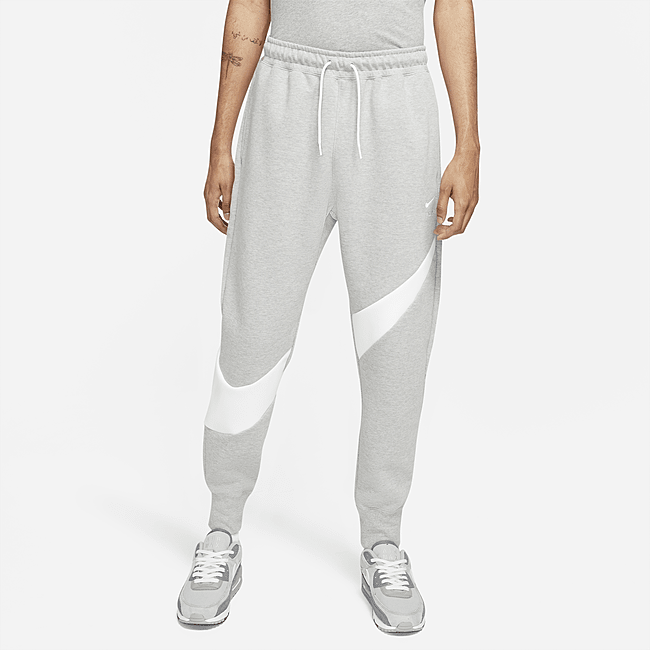 фото Мужские брюки nike sportswear swoosh tech fleece - серый