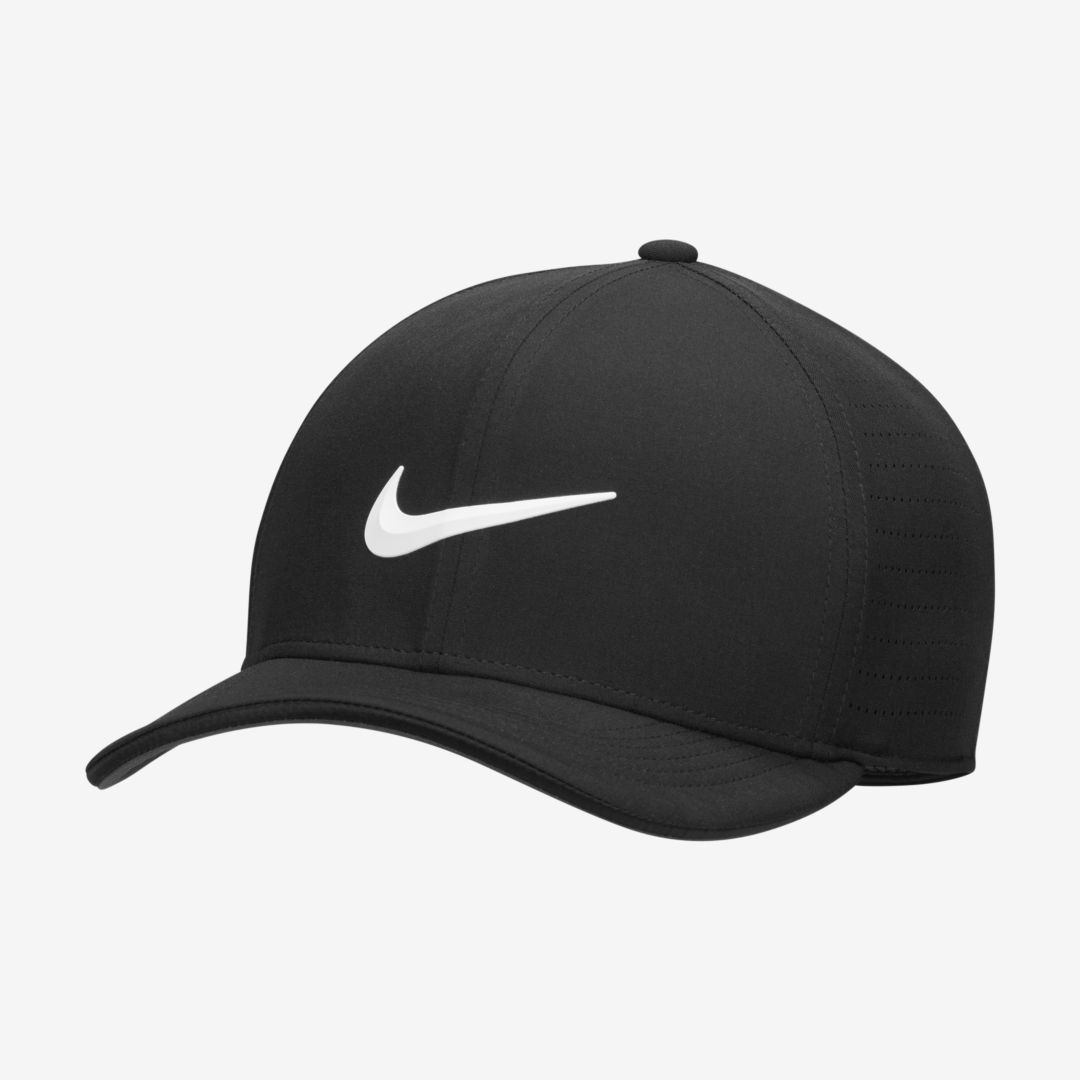 Nike Aerobill Classic99 Perforated Dri-fit Adv Golf Cap In Black,white ...