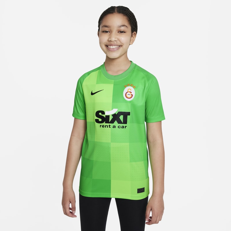 Equipación de portero Galatasaray Camiseta de fútbol de manga corta Nike Dri-FIT - Niño/a - Verde