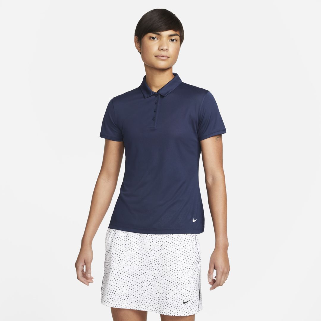 Nike Dri-fit Victory Women's Golf Polo In College Navy,white | ModeSens