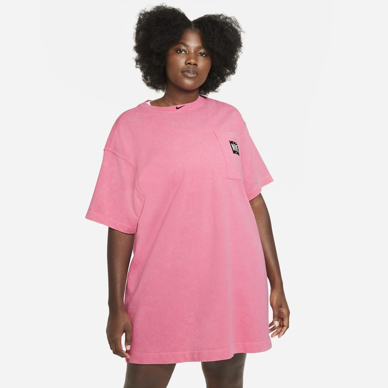 Sukienka damska Nike Sportswear (duże rozmiary) - Różowy