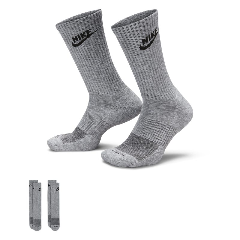 Nike Everyday Plus Calcetines largos con amortiguación - Gris
