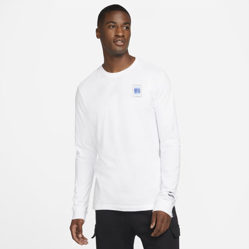 Nike F.C. Camiseta de fútbol de manga larga - Hombre - Blanco