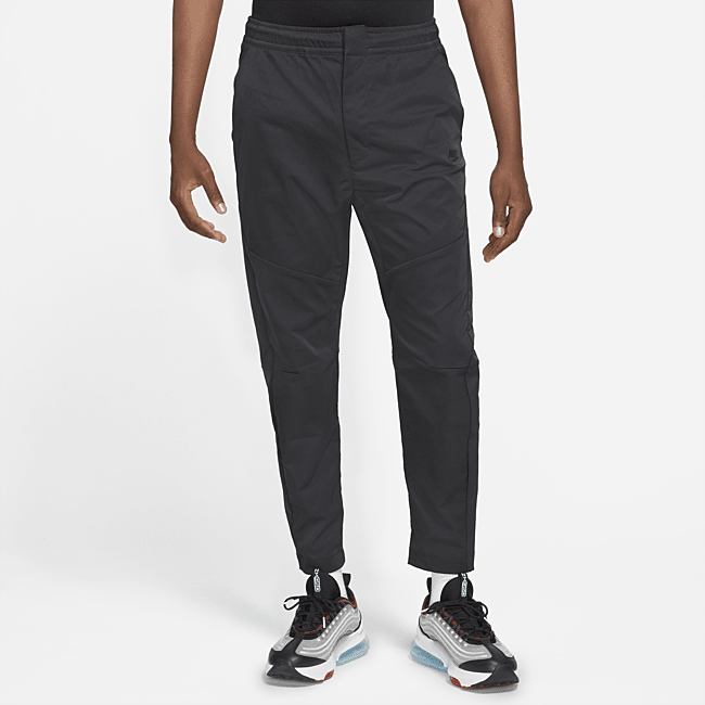 фото Мужские повседневные брюки без подкладки nike sportswear tech essentials - черный