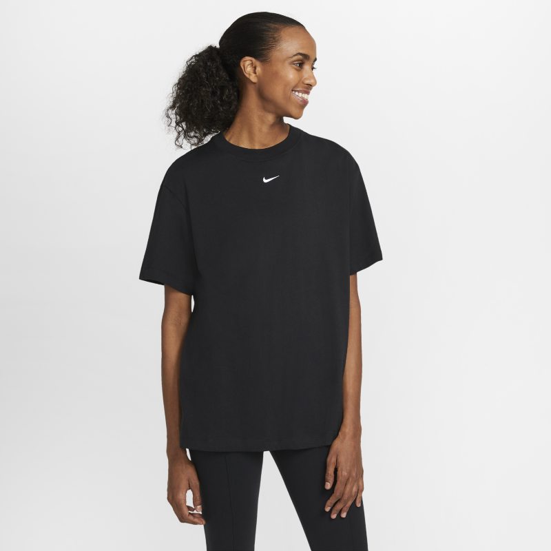 Nike Sportswear Essential Camiseta de manga corta oversize - Mujer - Negro