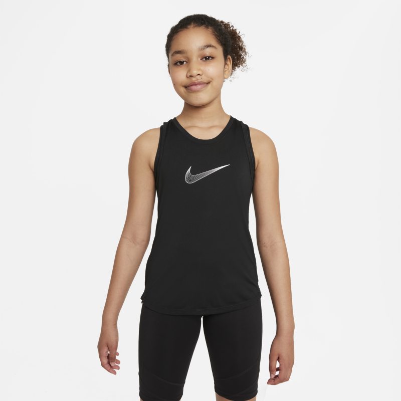 Nike Dri-FIT One Camiseta de tirantes de entrenamiento - Niña - Negro