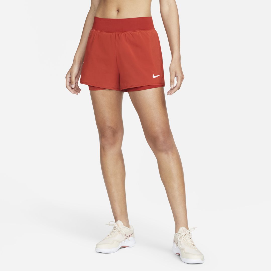 Nike Court Victory Women's Tennis Shorts In Cinnabar,white | ModeSens