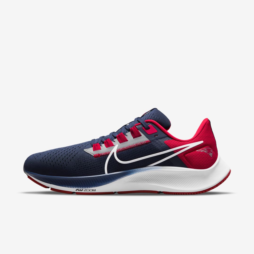 Nike Men's Air Zoom Pegasus 38 (nfl New England Patriots) Running Shoes ...