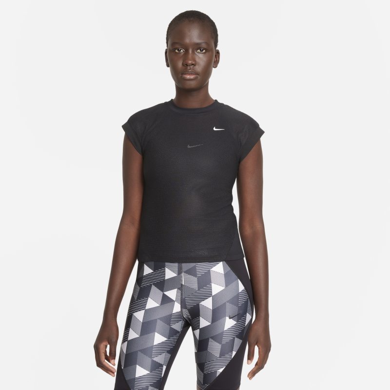 Serena Design Crew Camiseta de tenis de manga corta - Mujer - Negro