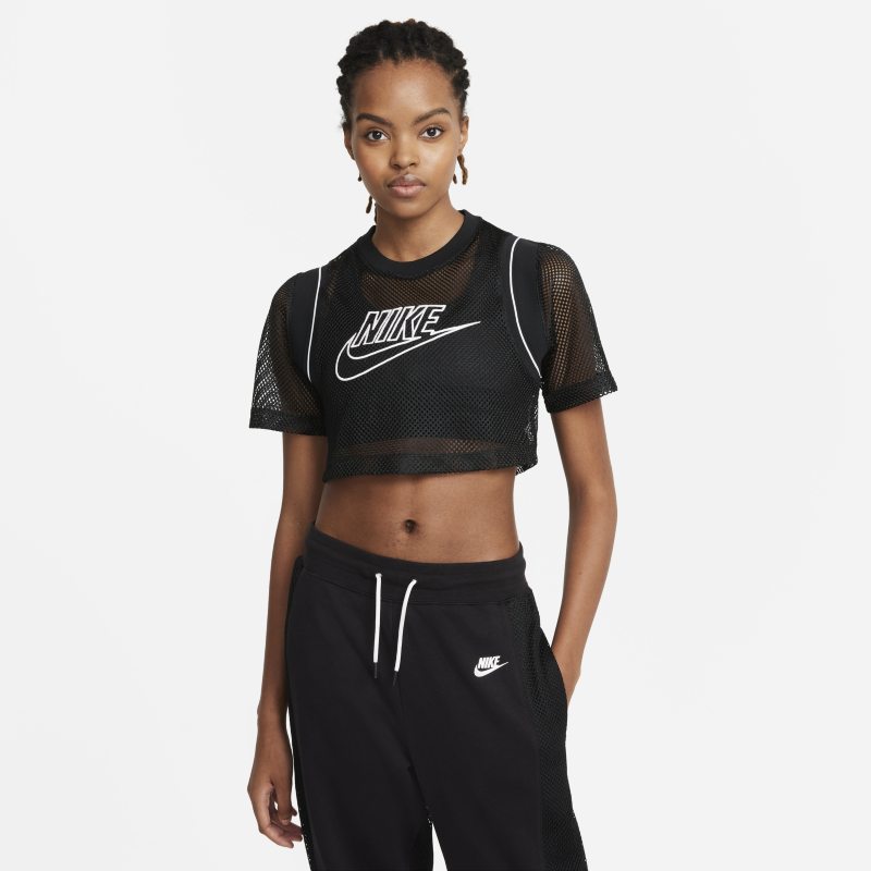 Serena Design Crew Camiseta corta de manga corta de tenis - Mujer - Negro