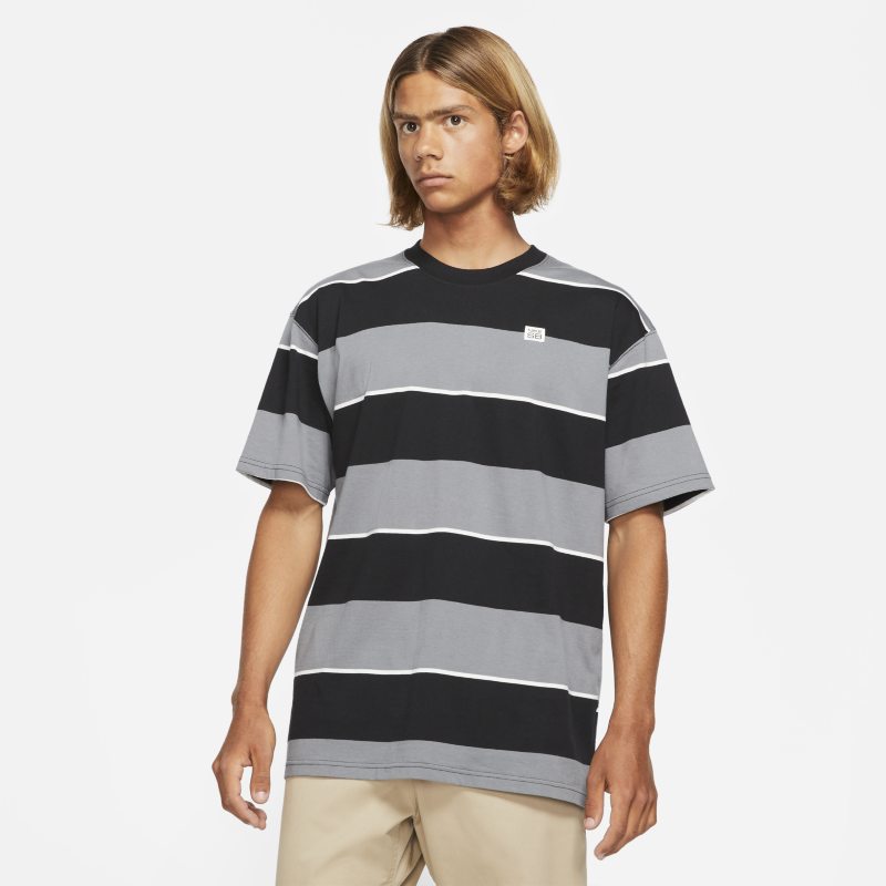 Nike SB Camiseta de skateboard a rayas - Hombre - Negro