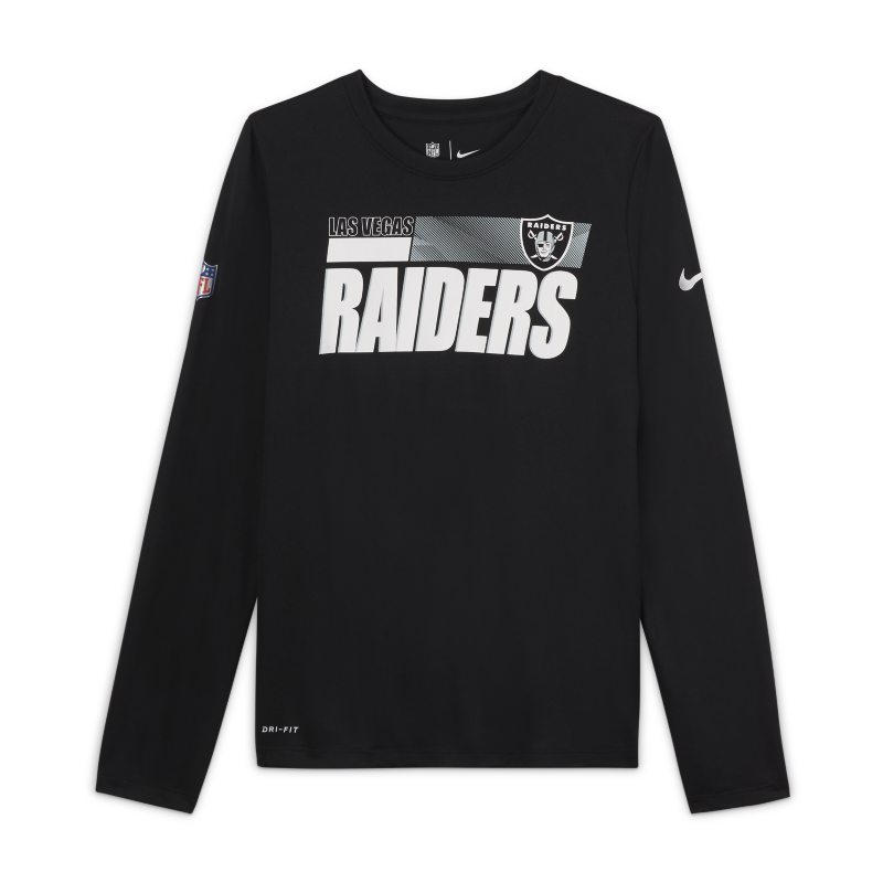 Nike Legend Sideline (NFL Las Vegas Raiders) Camiseta - Niño - Negro