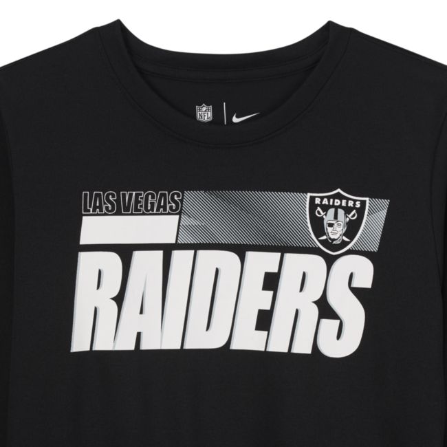 T-shirt dla dużych dzieci (chłopców) Nike Legend Sideline (NFL Las Vegas Raiders) - Czerń