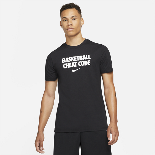 фото Мужская баскетбольная футболка nike dri-fit “cheat code” - черный
