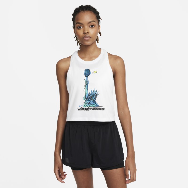 NikeCourt Dri-FIT Camiseta de tirantes de tenis - Mujer - Blanco