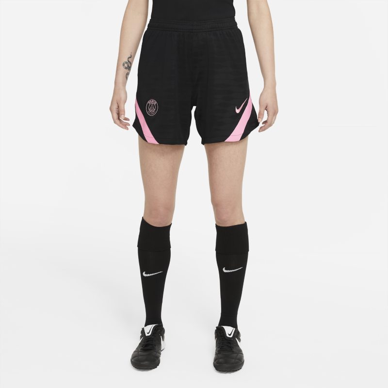 Segunda equipación Strike París Saint-Germain Pantalón corto de fútbol de tejido Knit Nike Dri-FIT - Mujer - Negro